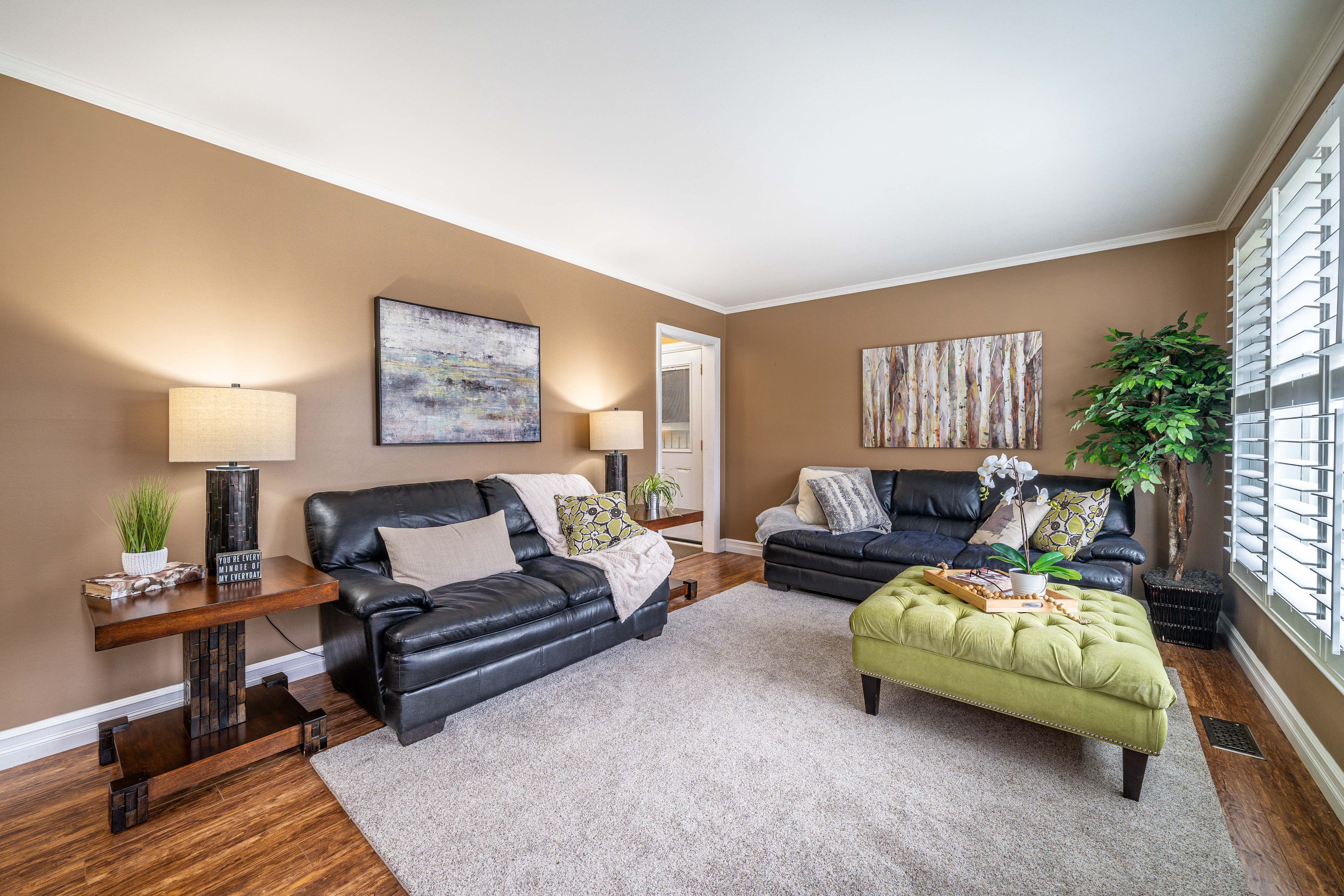 staged living room